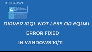 How To Fix Windows 10 DRIVER IRQL NOT LESS OR EQUAL NDISSYS Blue Screen  2023 [upl. by Daney742]