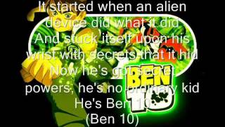 Ben 10 Opening Song English With Lyrics [upl. by Suoivart]