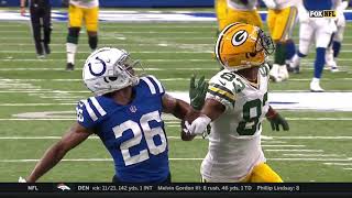 Aaron Rodgers Hail Mary Results in a Pass Interference  Colts vs Packers [upl. by Yesnil]