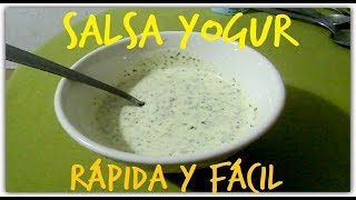 RECETA SALSA YOGUR KEBAB [upl. by Sayette]