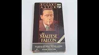 Opening and Closing to The Maltese Falcon VHS 1984 [upl. by Sharos399]