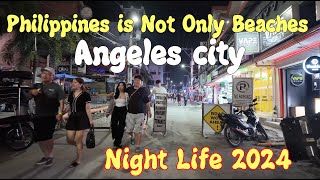 Angeles city NIGHT LIFE Walking Street with Beautiful Ladies [upl. by Isaac932]