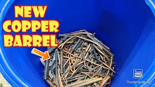 Starting a New Scrap Copper Barrel [upl. by Natale346]