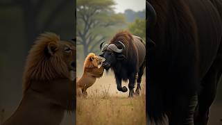 Buffalo क्यों Lion से नहीं डरता 🤔🤯 By info fact News [upl. by Storz117]