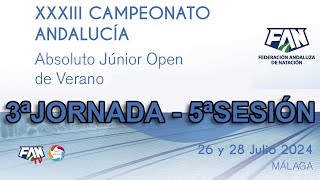 NATACIÓN – CAMPEONATO DE ANDALUCÍA ABSOLUTO DE VERANO  TEMPORADA 2324 – DOMINGO MAÑANA [upl. by Moberg]