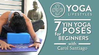 Restorative Yoga for Beginners 7 Yin Poses for Relaxation Destressing amp Restoration [upl. by Desdamonna]