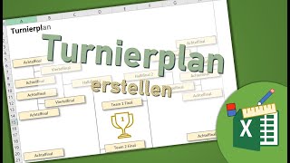 Turnierplan mit Excel erstellen [upl. by Raf388]