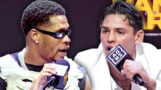 HEATED Devin Haney vs Ryan Garcia FULL FIERY LA press conference amp face off video [upl. by Bourn195]