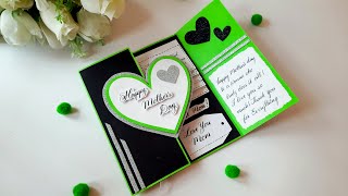 DIY Mothers Day Greeting Card  Beautiful Handmade Greeting Card  Mothers Day Special  Tutorial [upl. by Ferri893]