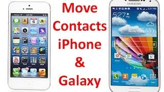 How to Transfer Contacts Between iPhone amp Samsung Galaxy [upl. by Lahcear72]