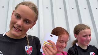 Guld og interview med Herlufsholm GF U14 pigerne [upl. by Noll]