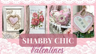 Shabby Chic Valentines  Romantic DIY Valentine Decor [upl. by Anihsit52]