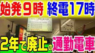 【定期券が２枚しか売れなかった】始発９時 終電１７時の通勤電車 姫路モノレール [upl. by Hassi948]