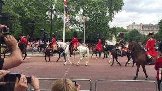 HM the Queen after Trooping the Colour 2016 [upl. by Ahsineb]