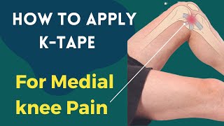 How to treat Knee Pain  Medial Collateral Ligament MCL  Kinesiology taping [upl. by Marian264]