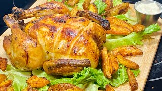 POULET RÔTI AU FOUR ET POMMES DE TERRE CROUSTILLANTES potatoes🍗 🥔 Deli Cuisine [upl. by Enomaj]