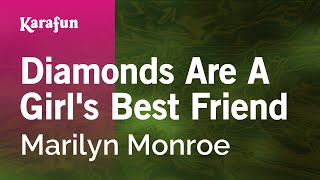 Diamonds Are a Girls Best Friend  Marilyn Monroe  Karaoke Version  KaraFun [upl. by Ullund787]