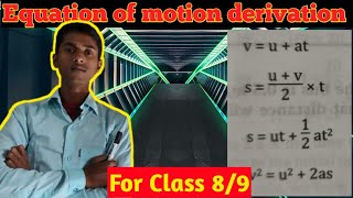 equation of motion uniform acceleration  derive equation of motion for uniform acceleration Nepali [upl. by Keily]