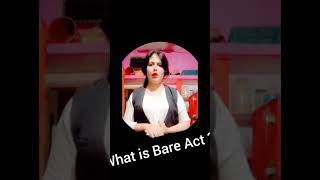 What is Bare Act [upl. by Nieberg287]