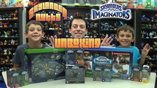 Skylanders Imaginators Dark Edition and Crash Edition Unboxings plus Creation Crystals [upl. by Dinan]