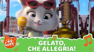 44 Gatti Gelato Che Allegria  Musica per Bambini [upl. by Oiramaj713]