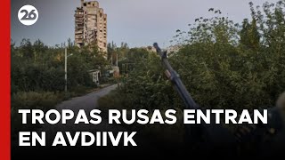 GUERRA RUSIA  UCRANIA  El ejército ruso logró entrar por 1° vez en la ciudad ucraniana de Avdiivk [upl. by Karilynn633]