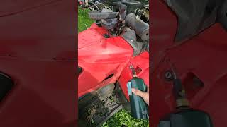 WOW Saving Atv and Dirtbike plastics with a Torch atv dirtbike restore [upl. by Jadda]