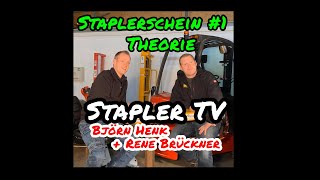 Stapler TV  Staplerschein Voraussetzungen Theorie Prüfung  mit Björn Henk und Rene Brückner [upl. by Nnaillek346]