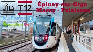 Tramway T12 Express Citadis Dualis Trajet Entre ÉpinaysurOrge➡️Massy Palaiseau [upl. by Aklam]