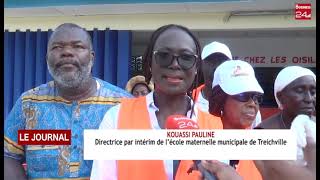 SALUBRITE  opération coup de balai à l’école maternelle municipale de Treichville [upl. by Nosde]