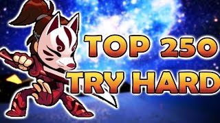 TOP 250 TRY HARD HATTORI  Sword and Spear Brawlhalla Gameplay [upl. by Timotheus618]