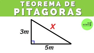 Teorema de Pitágoras  Hallar la Hipotenusa [upl. by Ondrea]