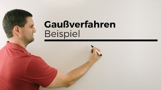 Gaußverfahren Beispiel Gaussalgorithmus  Mathe by Daniel Jung [upl. by Nishi482]