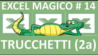 EM14 Trucchetti Suggerimenti e Scorciatoie con excel [upl. by Einberger]