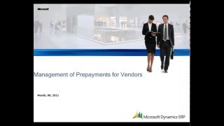 Microsoft Dynamics AX Management of Prepayments for Vendors [upl. by Adnawat]