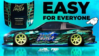 Tutorial EASY LIVERY  Nissan 180sx  Carx Drift Racing [upl. by Naliorf470]