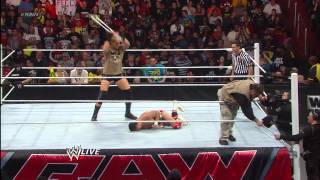 Alberto Del Rio vs Zeb Colter Raw April 1 2013 [upl. by Adnauq]