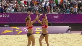 Womens Beach Volleyball Preliminary Round  ITA v CAN  London 2012 Olympics [upl. by Pickering]