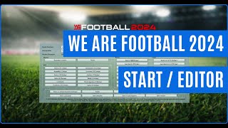 WE ARE FOOTBALL 2024 PC  Start und Editor  Tipps und Tricks [upl. by Tabb]