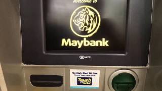 MAYBANK ATM  Pembayaran Melalui JomPay Menggunakan Mesin ATM Maybank [upl. by Naeroled894]