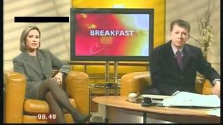 Sophie Raworth BBC1  Circa 2000 Leggy stockings high heels classic [upl. by Haig]