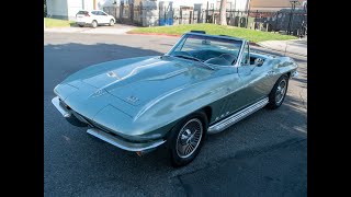 SOLD 1966 Mosport Green Corvette L72 Convertible [upl. by Eirroc]