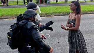 Black Lives Matter Protesters Clash With Police [upl. by Milone]