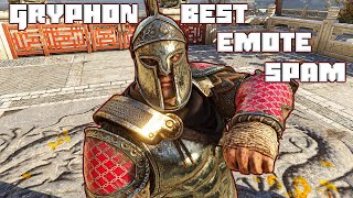 All Gryphon Emotes  Best Emote Spam  For Honor [upl. by Armand]