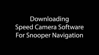 Speed camera download software for Snooper Navigation [upl. by Nasar986]