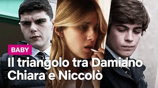 Il triangolo amoroso tra Damiano Chiara e Niccolò in Baby  Netflix Italia [upl. by Ahseirej150]