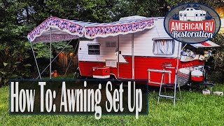 How to Easy Camper Awning Set Up [upl. by Azerila]