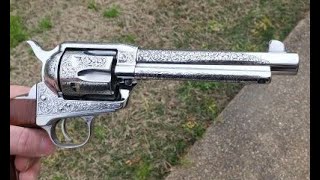 Uberti 1873 cattleman 45lc fully engraved and high polish [upl. by Walke336]