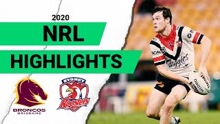 Broncos v Roosters Match Highlights  Round 4 2020  Telstra Premiership  NRL [upl. by Jaenicke]