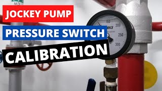 JOCKEY PUMP  HOW TO CALIBRATE PRESSURE SWITCH [upl. by Dloreh]